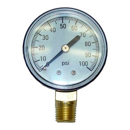 Allpoints Allpoints 621072 Pressure Gauge2, 0-100 Psi, 1/4 Mpt For Insinger 621072